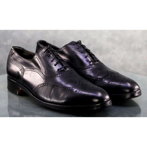 Florsheim Royal Imperial Men\'s Wingtip Brogue Dress Shoes Size 9 C Black 857468 main image 4